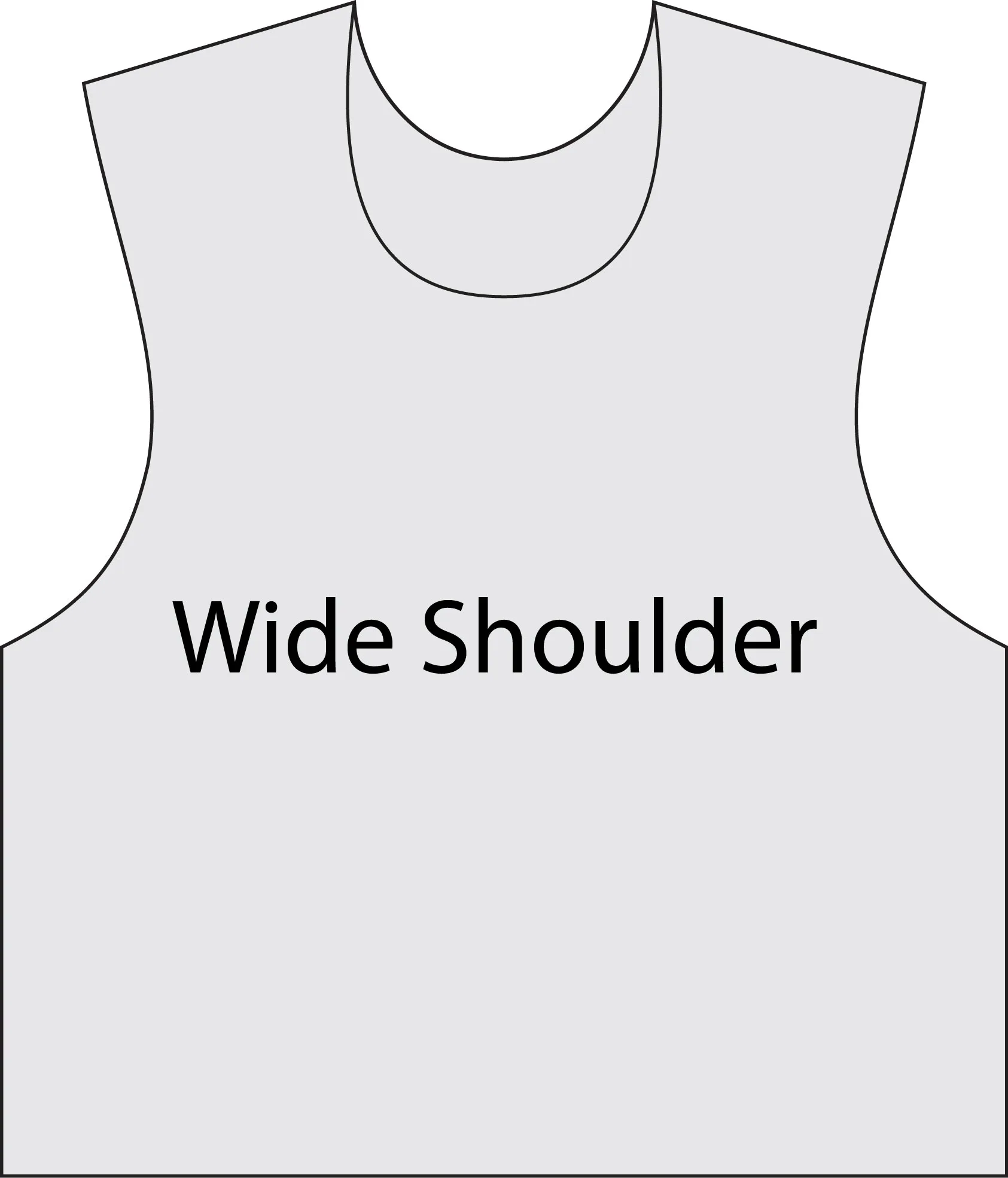 Wide Shoulder lacrosse pinnie design